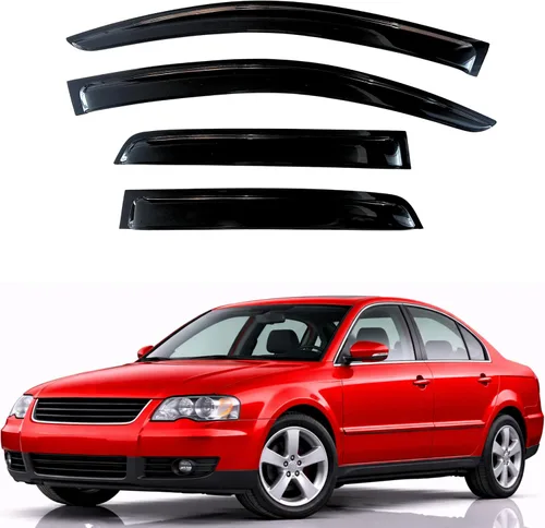 Miniatura 239 de KPY Visor de ventana compatible con Hyundai Tucson 2021-2025, 4 piezas de deflector de ventilación para ventana lateral, estilo Mugen, protector