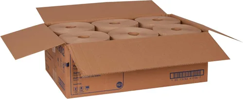 Miniatura 5 de Tork Rollo de toalla de mano de papel natural H21 100% fibra reciclada, ajuste universal, 6 rollos x 800 pies (RK8002)