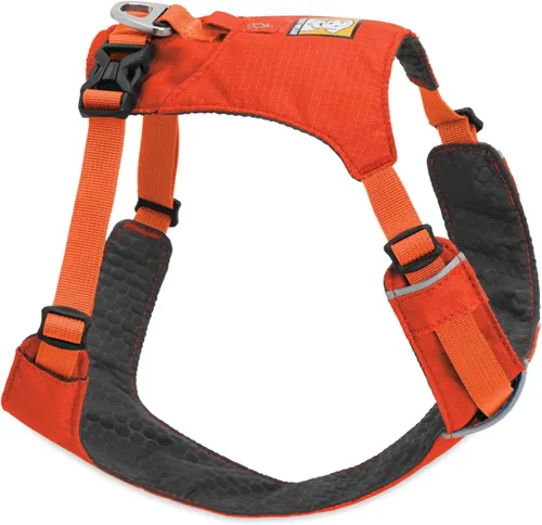 Miniatura 16 de Ruffwear, Hi & Light, Arnés ligero para perro de uso diario, correr en senderos, caminar, senderismo, uso todo el día, rosa alpenglow, XXXS