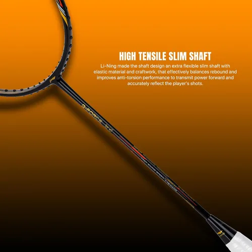 Miniatura 3 de Li-Ning G-Force X5 - Raqueta de bádminton de fibra de carbono con cubierta completa gratuita (2.89 oz, 28 libras)
