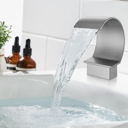 Miniatura 4 de Grifo de bañera en cascada con ducha de mano: EVERSTEIN Roman - Juego de grifos de bañera con rociador de mano, filtro de bañera de latón macizo