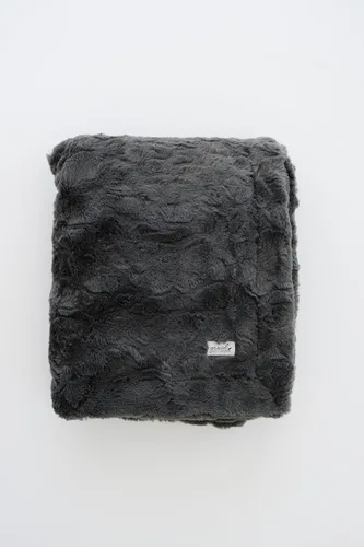 GRACED SOFT LUXURIES - Cobija de piel sintética de carbón, ultra suave y esponjosa, tamaño 50x60 pulgadas | Cálida, gruesa y acogedora | Perfecta