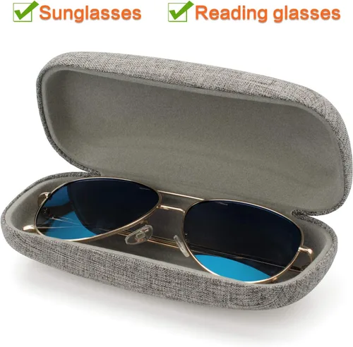 Miniatura 2 de Vemiss - Funda rígida para lentes de sol (lino)