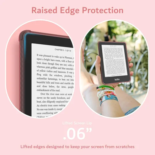 Miniatura 4 de TUDIA SKN - Funda diseñada para Kobo Clara 2E (6 pulgadas), no compatible con versión color/BW 2024, a prueba de golpes, delgada