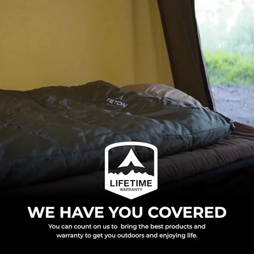 Miniatura 8 de TETON Celsius XL, -25, 20, 0 Degree - Saco de dormir duradero y cálido para adultos y niños. Camping hecho fácil y cálido. Saco de compresión Azul