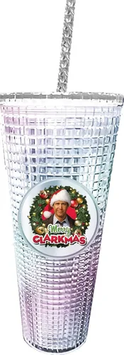 Miniatura 12 de Spoontiques Harry Potter Vaso de diamantes, 20 oz - Vaso texturizado con pajita, aislamiento de doble pared, sin BPA - Gryffindor