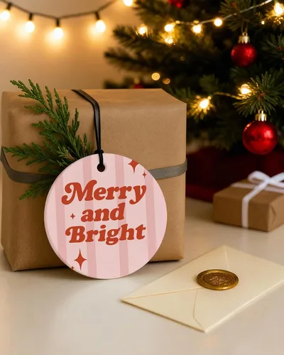 Miniatura 4 de Ambientador de aire bohemio de Navidad para automóvil, 4 piezas, feliz y brillante, Navidad, Papá Noel, ambientador colgante para autos, armario