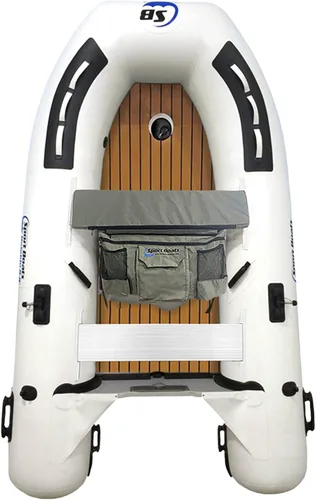Dolphin - Barco de pesca de 8.8 pies con PVC soldado con calor duradero - Barco inflable fácil de instalar y ligero - Compatibilidad con motor de 10