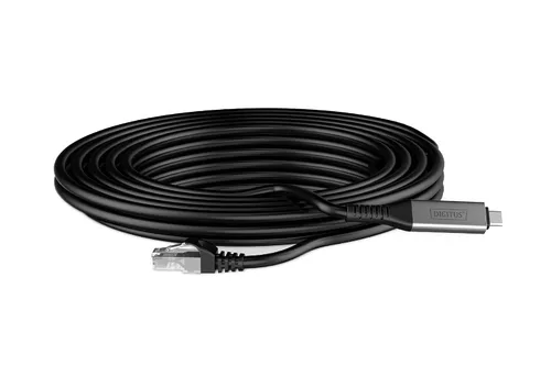 Miniatura 8 de DIGITUS USB to Ethernet Cable - Type-C to RJ45 - USB-C 3.2 Gen1 - 1Gbps - 2m - LSZH - CAT 6A S/FTP - AWG 26 - Plug & Play - Black
