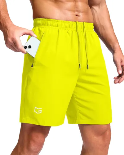 Miniatura 45 de G Gradual Pantalones cortos deportivos para correr para hombre con bolsillos con cremallera, de secado rápido, de 7 pulgadas, 5 pulgadas, 9