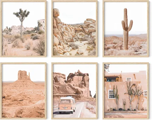 Miniatura 12 de HAUS AND HUES Arte de pared de suculentas del desierto, juego de 6 impresiones de cactus botánicos, decoración artística de cactus y naturaleza