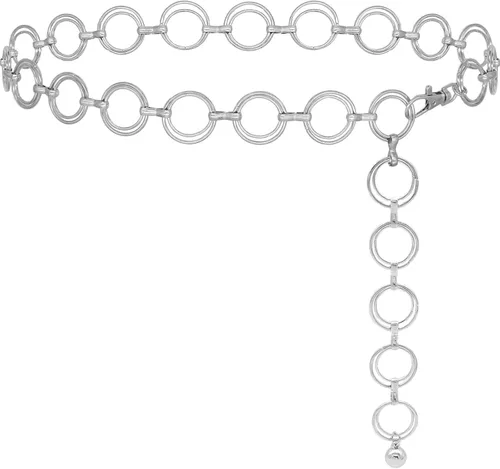 HIQUACC Cadena de cintura de metal para mujer, joyería de cuerpo grueso, cinturón de eslabones para el vientre