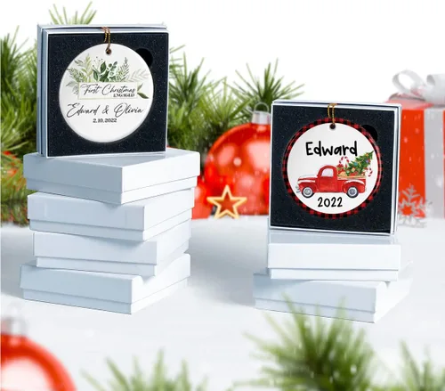 Miniatura 7 de Personalized Christmas Ornament Weddding 2023 Christmas Ornaments Customized Decor Gifts Friendship Add a Touch of Love to Your Christmas