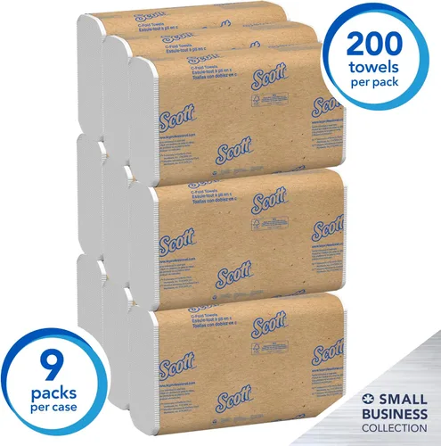 Miniatura 3 de Scott Professional Scott® Toallas de papel plegadas en C, a granel (03623), con Absorbency Pockets™, color blanco