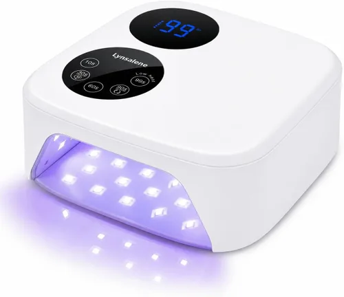 Miniatura 11 de Lámpara de uñas inalámbrica de 80 W con base magnética desmontable, pantalla de doble pantalla y luz de uñas de gel, luz UV/LED profesional