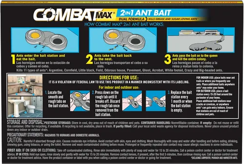 Miniatura 2 de Combat Max 2 en 1 Estación de cebo para hormigas, 4
