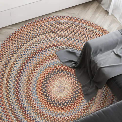 Miniatura 20 de Rhody Rug Country Jewel CJ35 - Alfombra trenzada ovalada de bronce de 2 x 3 pies, decoración del hogar, alfombra de piso o alfombra de dormitorio