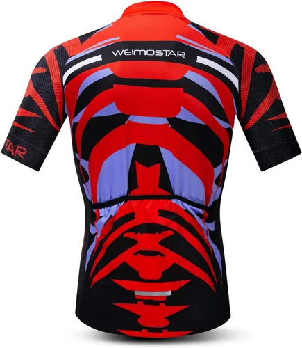 Miniatura 165 de Nuevo Pro cremallera completa hombres ciclismo Jersey manga corta Riding Shirt USA