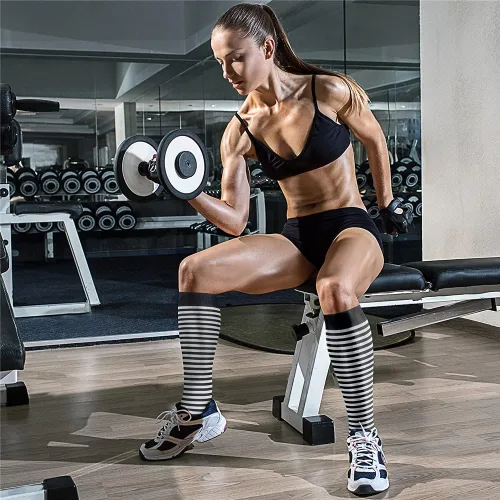Miniatura 10 de CHARMKING - Calcetines de compresión para mujeres y hombres (3 pares), 15-20 mm Hg, el mejor apoyo para atletismo, running o ciclismo, mejora