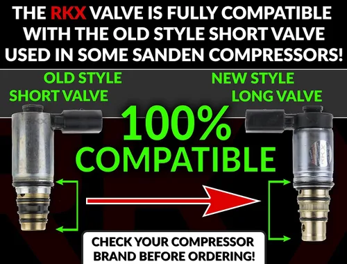 Miniatura 2 de RKX AC válvula solenoide para control de compresión para compresores VOLKSWAGEN SANDEN PXE16 PXE14 MK5 MK6 B8 TDI VW