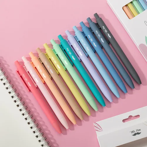 Miniatura 7 de Mr. Pen - Bolígrafos de gel retráctiles, paquete de 12, secado rápido, bolígrafos de gel de punta fina de 0.7mm, bolígrafos retráctiles, bolígrafos