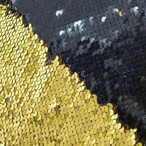 Miniatura 16 de DUOBAO Tela de Lentejuelas Reversibles con Efecto Flip - 0.5 Yarda de Lentejuelas de Sirena de Morado a Dorado, Material de Costura Brillante DIY
