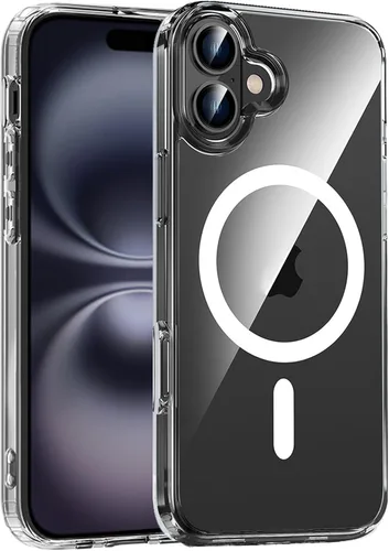 Miniatura 31 de S. Tedazo Funda magnética para iPhone 7/8 Plus (5.5 pulgadas) compatible con MagSafe, [no amarillenta] delgada, a prueba de golpes, funda para Negro