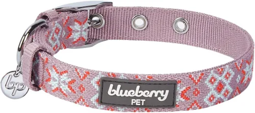 Miniatura 20 de Blueberry Pet - Collar ajustable para perro con forma de diamantes tribales del sudoeste en francés rosa con hebilla de metal, cuello 9-12.5