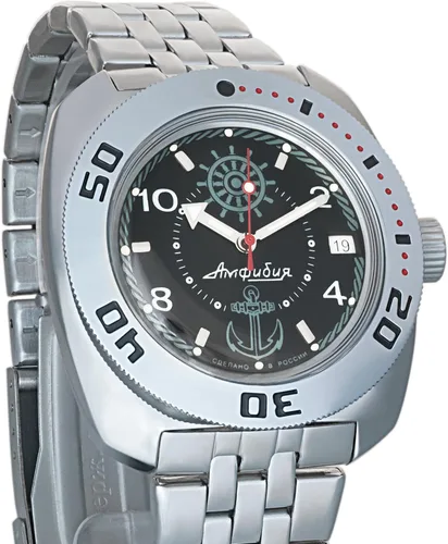Miniatura 2 de Vostok Amphibian Automatic - Reloj de pulsera para hombre con cuerda automática Amphibia 710, 710526