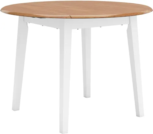 Miniatura 11 de Signature Design by Ashley Hammis - Mesa redonda de comedor con hojas abatibles, hasta 4 asientos, hojas abatibles con bisagras, madera, 36.38