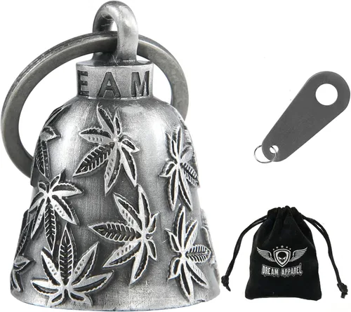 Miniatura 38 de Dream Apparel Campanas de motocicleta para motociclistas, accesorios de campanas pesadas y llavero para la suerte Viaja para vivir