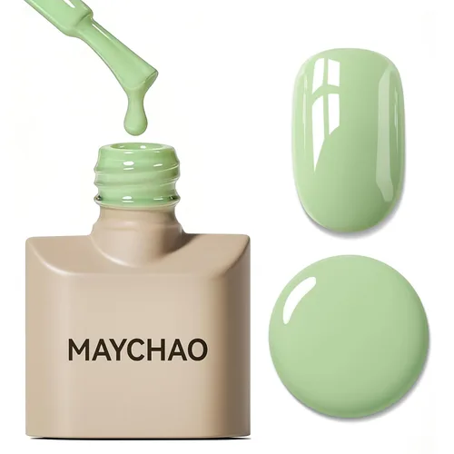 Miniatura 37 de MAYCHAO Esmalte de uñas de gel rosa intenso de 0.5 onzas líquidas, 1 unidad de esmalte de gel rosa brillante, esmalte de uñas que se absorbe con luz