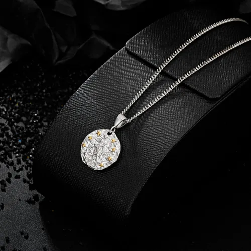 Miniatura 4 de Collar del zodiaco para mujeres y hombres, collar del zodiaco con acuario Piscis Aries, Tauro, Géminis, cáncer, Leo, Virgo, Libra, Escorpio