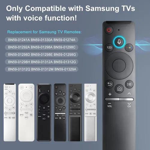 Miniatura 2 de Reemplazo de voz para mando a distancia de Samsung Smart TV, nuevo control remoto BN59-1266A para Samsung con función de voz. Garantía de 1 año.