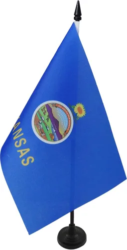 Miniatura 22 de Bandera de mesa de Colorado de 4 x 6 pulgadas, bandera de escritorio del estado de Colorado de EE. UU., 5.9 x 3.9 in, palo y base de plástico negro
