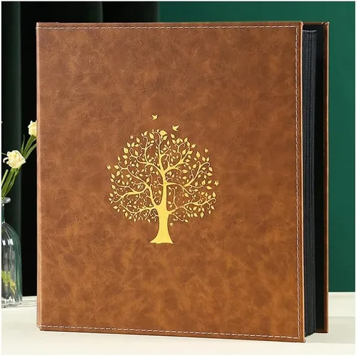 Álbum de fotos de gran capacidad, 800 imágenes, para álbumes de recortes, cubierta de piel sintética, marco de fotos, álbum de fotos de boda (color