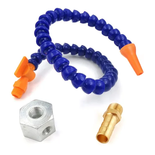 Miniatura 2 de Uenede Base magnética con conector de púas + boquilla redonda de 1/4 pulgadas PT tubo de refrigerante de plástico con interruptor, manguera