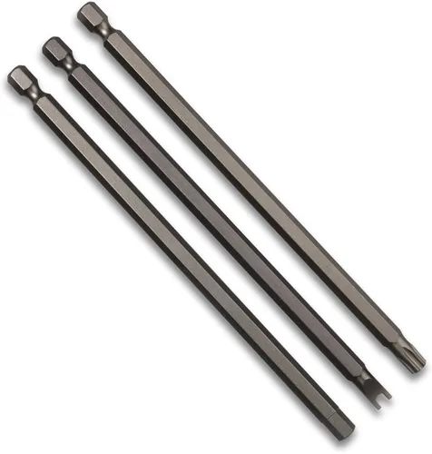 Miniatura 9 de NEIKO 10224A Juego de brocas de seguridad extra largas de 1/4 pulgadas, 32 puntas de destornillador para taladro, juego de brocas Torx de acero S2