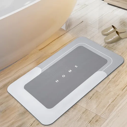 Miniatura 15 de Housego Tapete mágico de baño absorbente, alfombra de secado rápido, tapete mágico de baño antideslizante, alfombra de piso con respaldo de goma