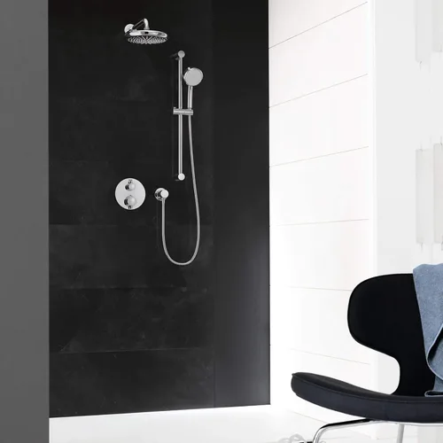 Miniatura 3 de GROHE 34745000 Grohtherm Cube - Juego de ducha con Tempesta 210, cromado Starlight Estrella Cromo Claro