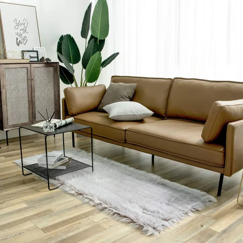 Miniatura 141 de Ashler Home Deco - Tapete de pelo sintético de oveja, mullido, suave, de 2 x 3 pies, lavable a máquina, dormitorio, habitación de los niños, sala