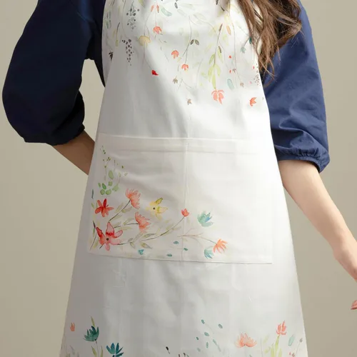 Miniatura 8 de Maison d' Hermine Delantal 100% de algodón para mujeres con bolsillo de cocina delantal de chef para hombres para cocinar primavera verano 001