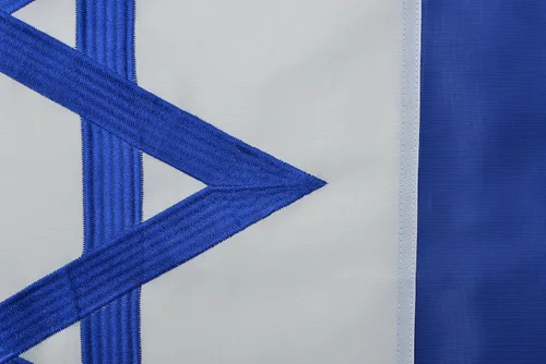 Miniatura 2 de Bandera de Israel de 3 x 5 pies 210D de nailon bordada de alta calidad para exteriores