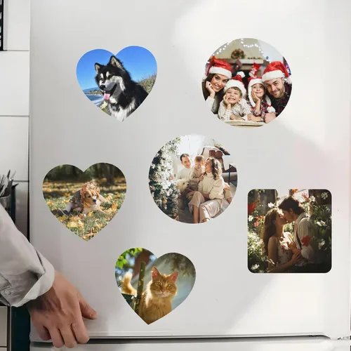 1-100 imanes de acrílico personalizados para nevera, imanes de casillero personalizados, añade tu foto de texto personalizado, imanes de