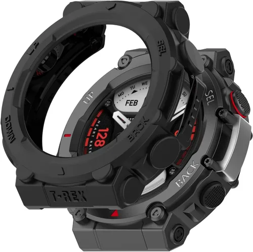 Miniatura 6 de Funda protectora compatible con Amazfit T-Rex 2, carcasa de parachoques, TPU antiarañazos, marco para Amazfit T-Rex 2 T-Rex2, accesorios de reloj 3