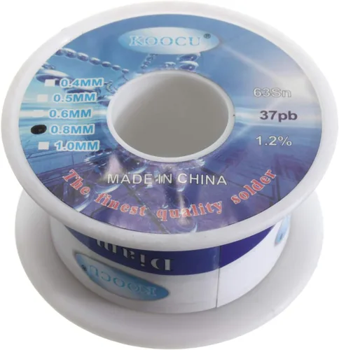 Miniatura 5 de 4pcs IMC Soldadura Sólida 0.012 in/0.020 in Dia Flux Core 63% Estaño 37% Plomo Carrete de alambre largo (0.012 in)