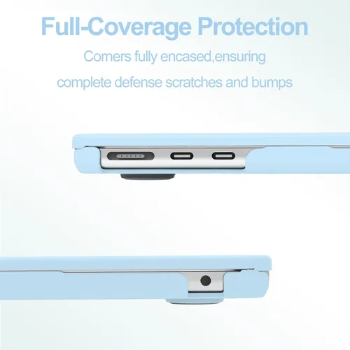 Miniatura 7 de G JGOO Funda protectora de plástico mate compatible con MacBook Air de 15 pulgadas M4 A3241 M3 A3114 M2 A2941, M4, A3241, M2, A2941, versión 2025