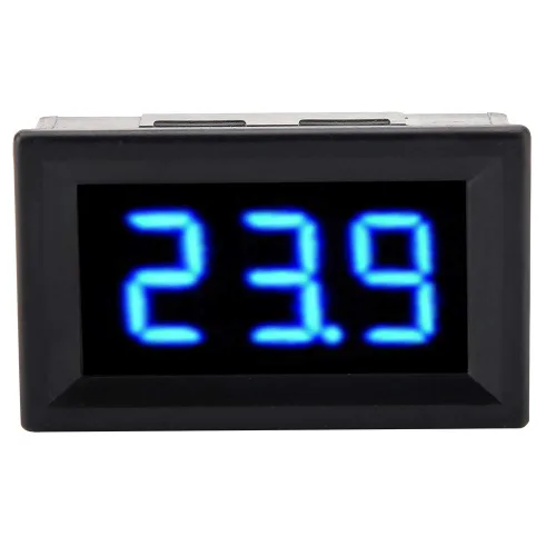 Miniatura 5 de Voltímetro de 0.56 pulgadas de dos cables DC 2.5-30 V pantalla LED digital medidor de voltímetro digital para batería de 12 V 24 V coche