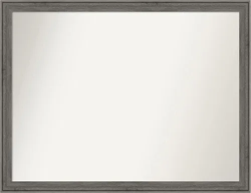 Miniatura 375 de Amanti Art Espejo personalizado, espejo de baño gris plomo a rayas, espejo de pared o espejo de tocador de baño sobre el fregadero