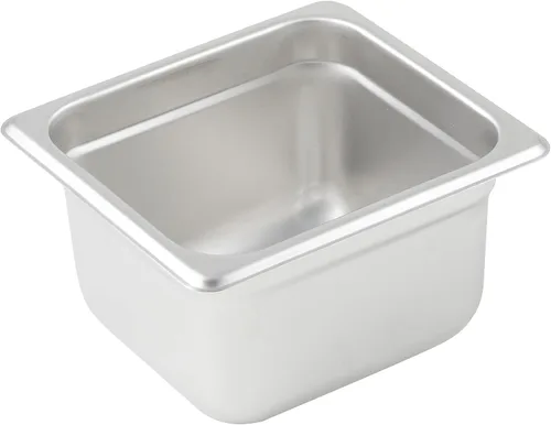 Miniatura 5 de Winco Bandeja de vapor antiatascos, 1/6 x 2 1/2 pulgadas, peso estándar, acero inoxidable